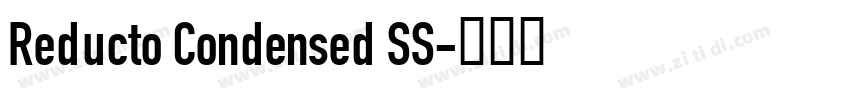 Reducto Condensed SS字体转换